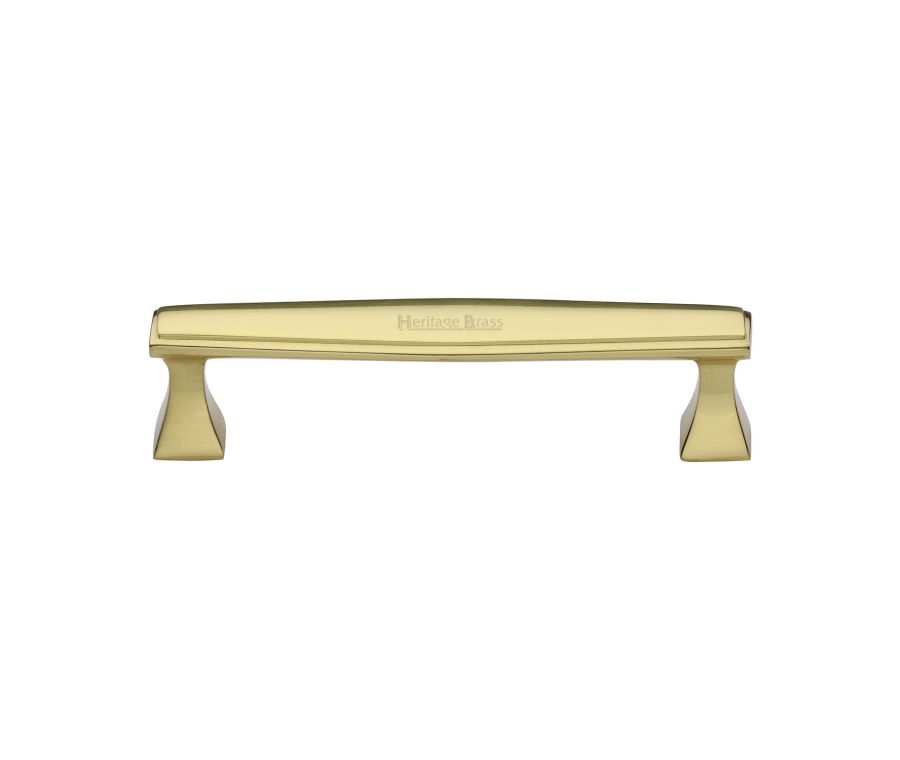 Heritage Brass Polished Brass Deco Cabinet Pull Handle 128mm