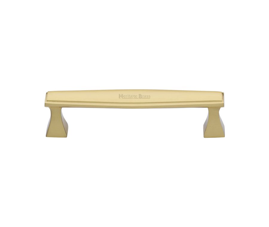 Heritage Brass Satin Brass Deco Cabinet Pull Handle 128mm