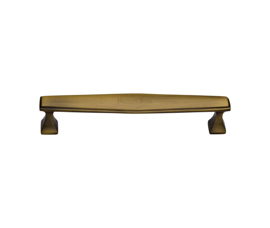 Heritage Brass Antique Brass Deco Cabinet Pull Handle 160mm