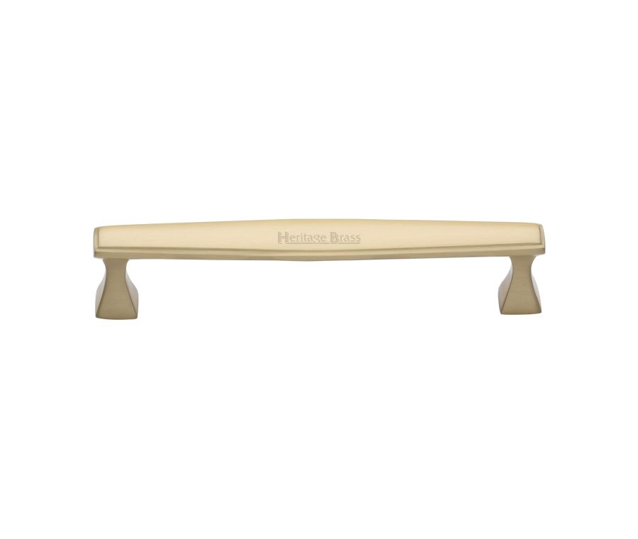 Heritage Brass Satin Brass Deco Cabinet Pull Handle 160mm