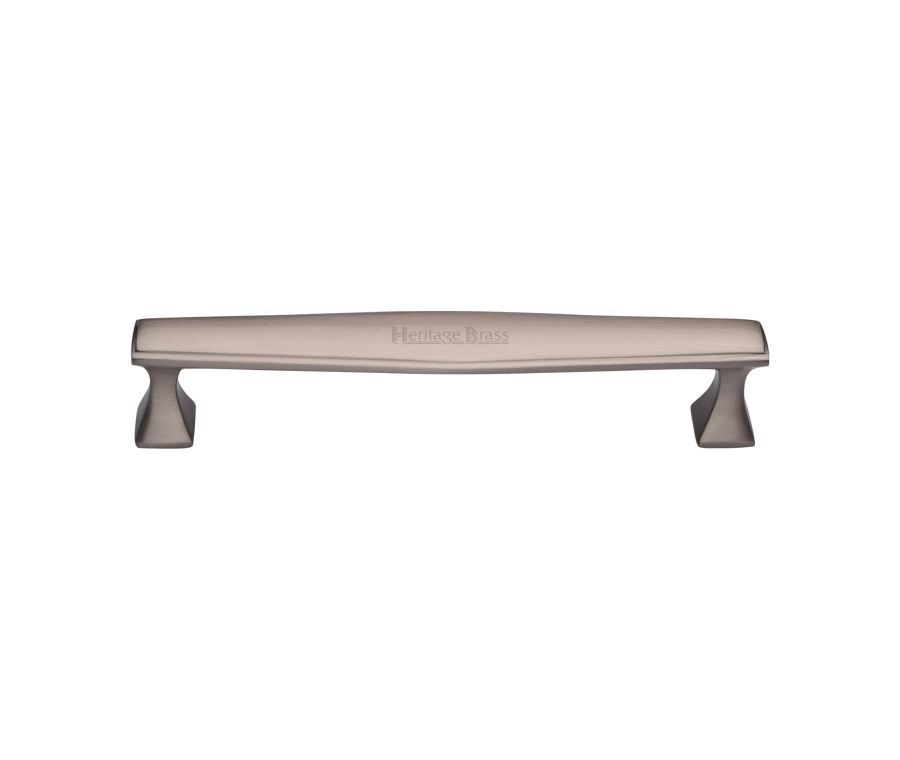 Heritage Brass Satin Nickel Deco Cabinet Pull Handle 160mm