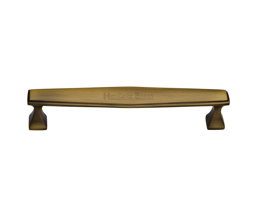 Heritage Brass Antique Brass Deco Cabinet Pull Handle 203mm