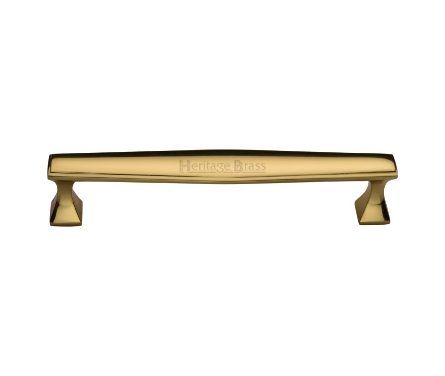 Heritage Brass Polished Brass Deco Cabinet Pull Handle 203mm