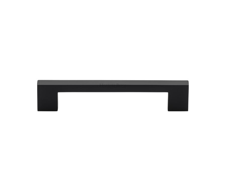 Heritage Brass Matt Black Metro Cabinet Pull Handle 128mm