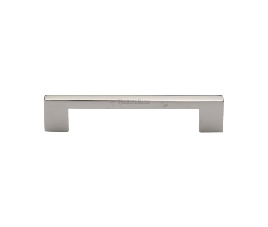 Heritage Brass Polished Nickel Finish Metro Cabinet Pull Handle 128mm