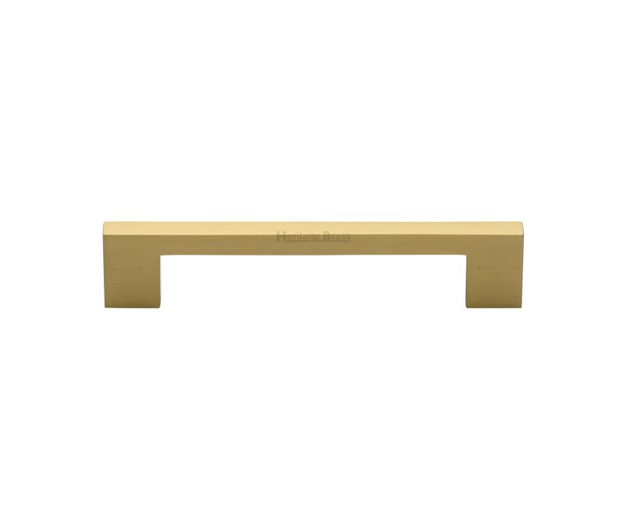 Heritage Brass Satin Brass Metro Cabinet Pull Handle 128mm