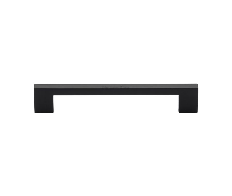Heritage Brass Matt Black Metro Cabinet Pull Handle 160mm