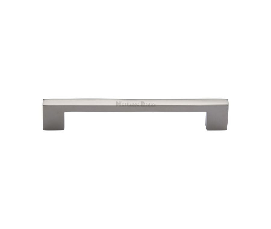 Heritage Brass Polished Nickel Finish Metro Cabinet Pull Handle 160mm