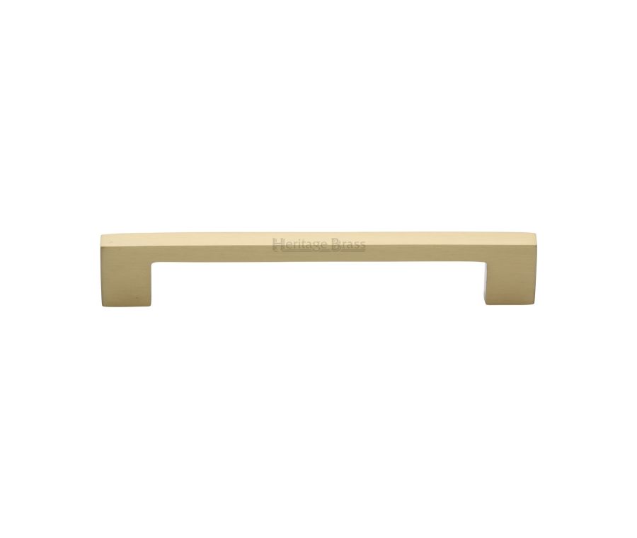 Heritage Brass Satin Brass Metro Cabinet Pull Handle 160mm