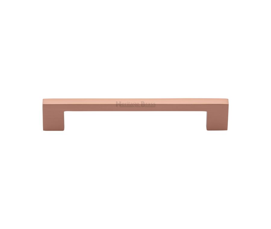 Heritage Brass Satin Rose Gold Metro Cabinet Pull Handle 160mm