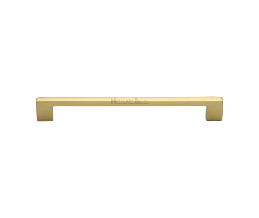 Heritage Brass Polished Brass Metro Cabinet Pull Handle 192mm