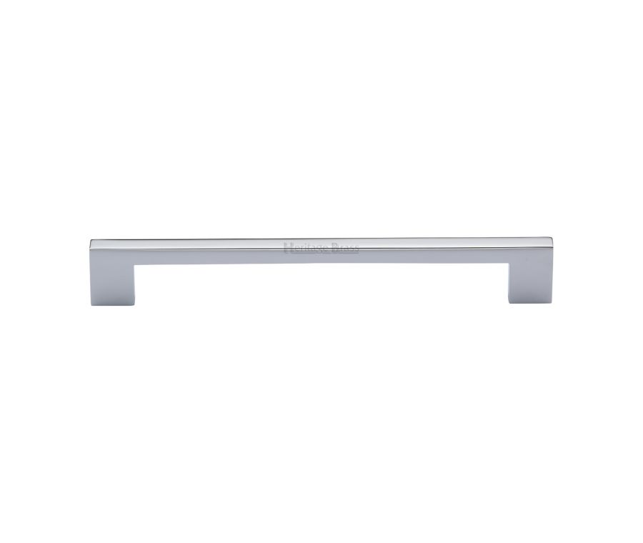 Heritage Brass Polished Chrome Metro Cabinet Pull Handle 192mm