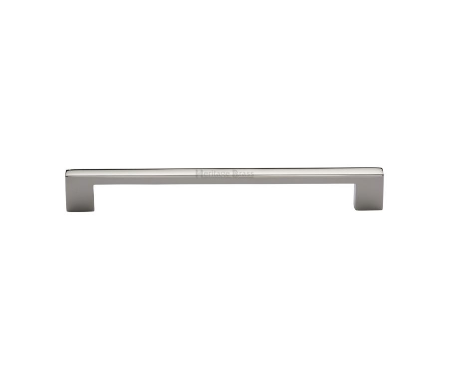 Heritage Brass Polished Nickel Finish Metro Cabinet Pull Handle 192mm