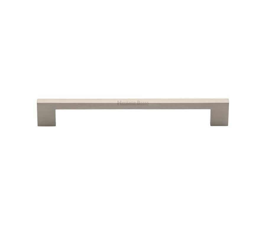 Heritage Brass Satin Nickel Metro Cabinet Pull Handle 192mm