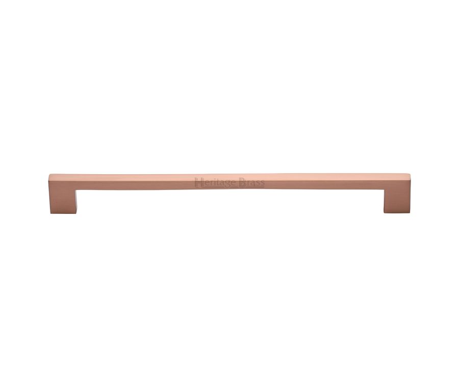 Heritage Brass Satin Rose Gold Metro Cabinet Pull Handle 254mm