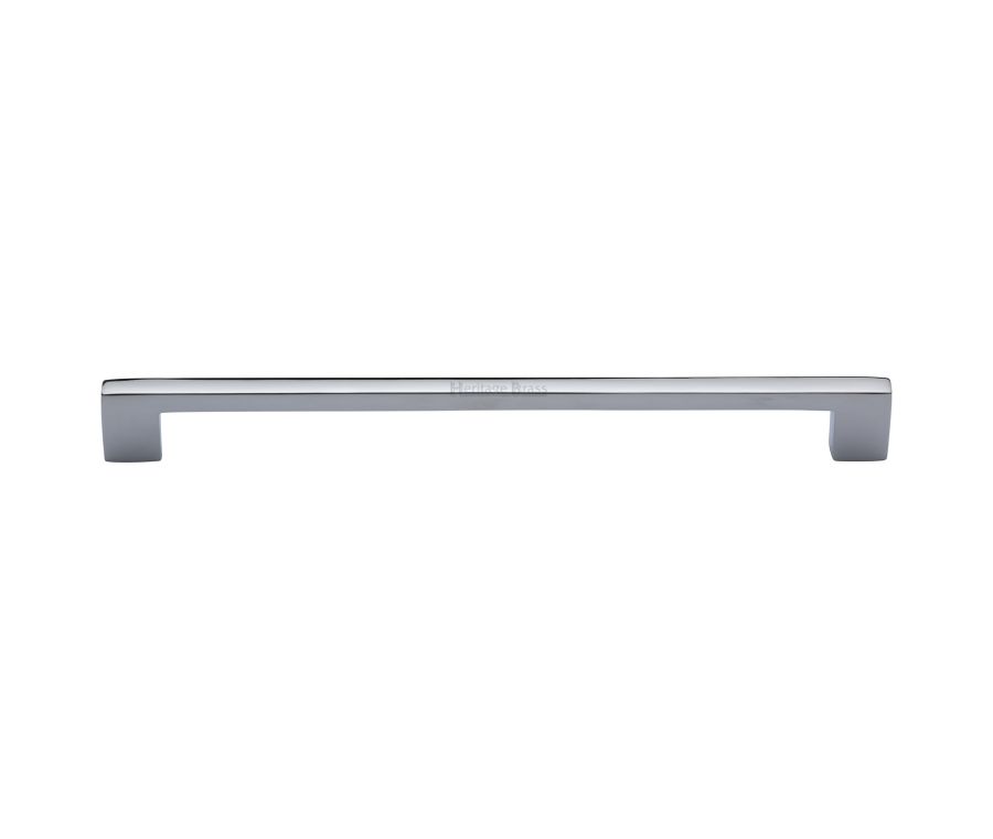 Heritage Brass Polished Chrome Metro Cabinet Pull Handle 256mm