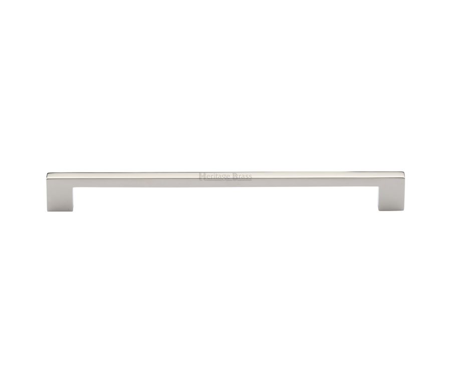 Heritage Brass Polished Nickel Finish Metro Cabinet Pull Handle 256mm