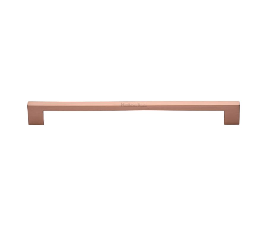 Heritage Brass Satin Rose Gold Metro Cabinet Pull Handle 256mm
