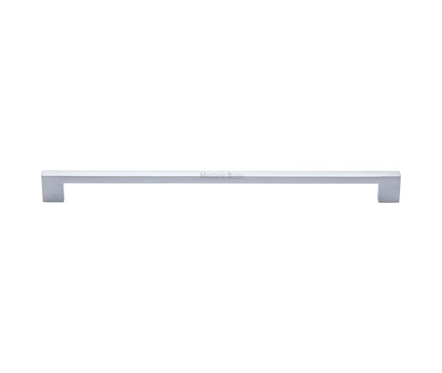 Heritage Brass Satin Chrome Metro Cabinet Pull Handle 320mm