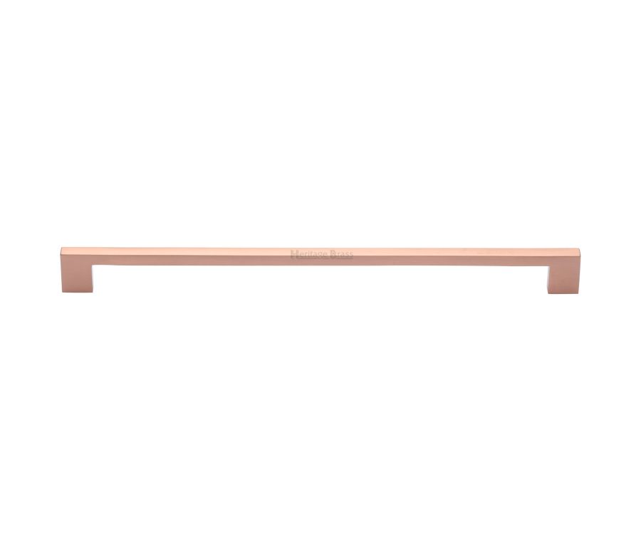 Heritage Brass Satin Rose Gold Metro Cabinet Pull Handle 320mm