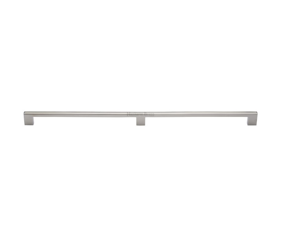 Heritage Brass Polished Nickel Finish Metro Cabinet Pull Handle 480mm