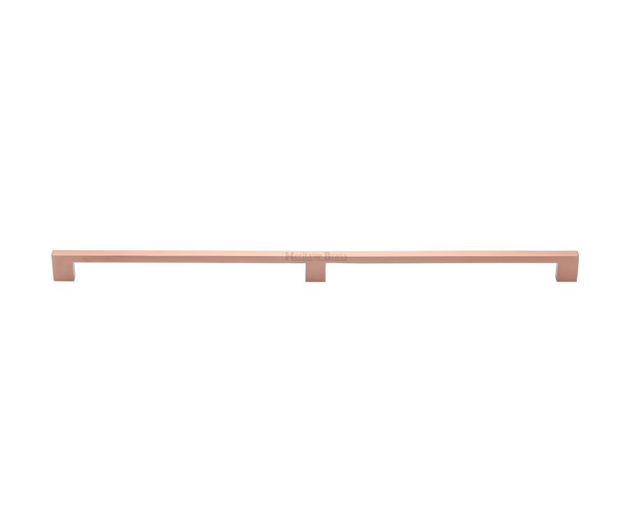Heritage Brass Satin Rose Gold Metro Cabinet Pull Handle 480mm