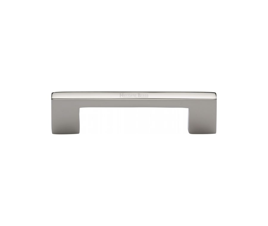 Heritage Brass Polished Nickel Finish Metro Cabinet Pull Handle 96mm