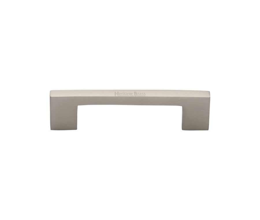 Heritage Brass Satin Nickel Metro Cabinet Pull Handle 96mm