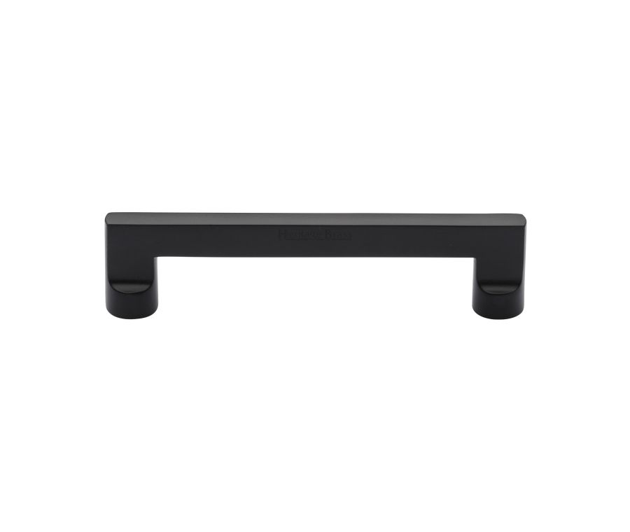 Heritage Brass Matt Black Apollo Cabinet Pull Handle 128mm