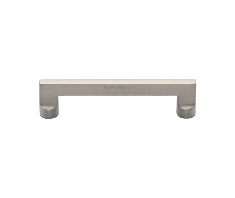 Heritage Brass Satin Nickel Apollo Cabinet Pull Handle 128mm