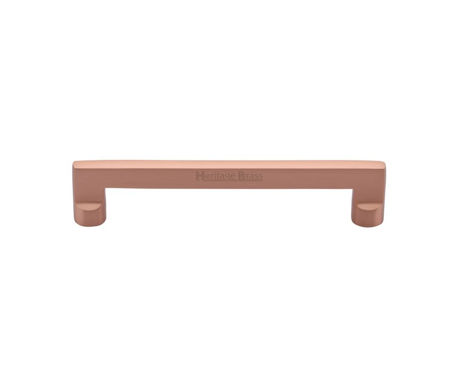 Heritage Brass Satin Rose Gold Apollo Cabinet Pull Handle 160mm