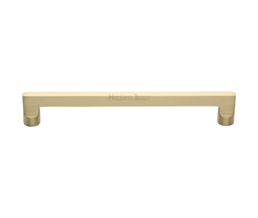 Heritage Brass Satin Brass Apollo Cabinet Pull Handle 203mm