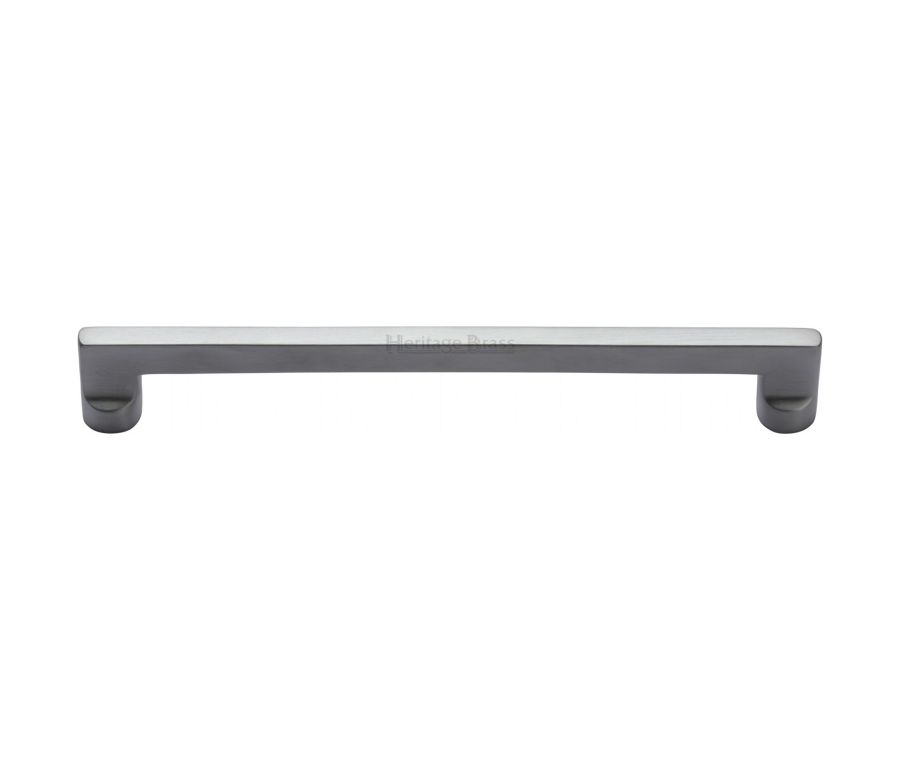 Heritage Brass Satin Chrome Apollo Cabinet Pull Handle 203mm