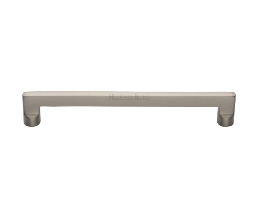 Heritage Brass Satin Nickel Apollo Cabinet Pull Handle 203mm