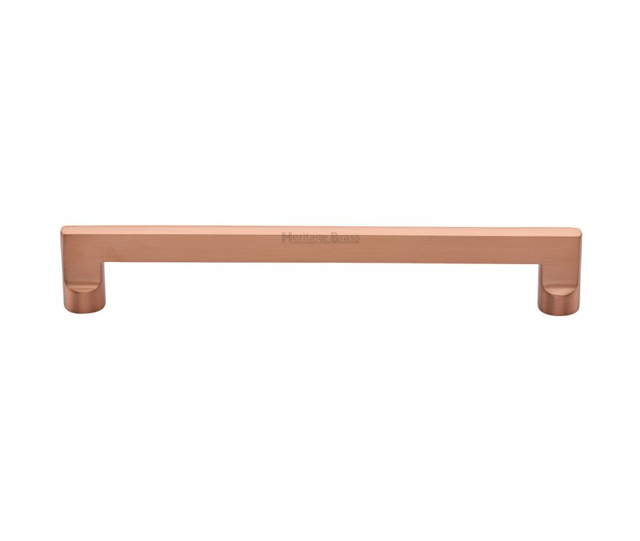 Heritage Brass Satin Rose Gold Apollo Cabinet Pull Handle 256mm