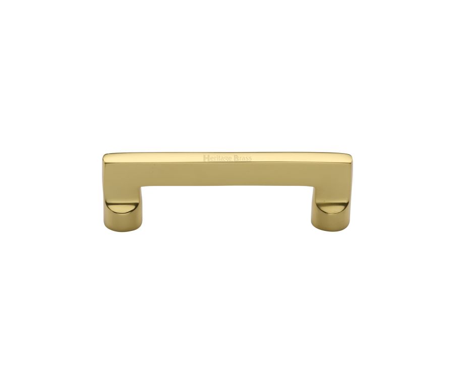Heritage Brass Polished Brass Apollo Cabinet Pull Handle 96mm