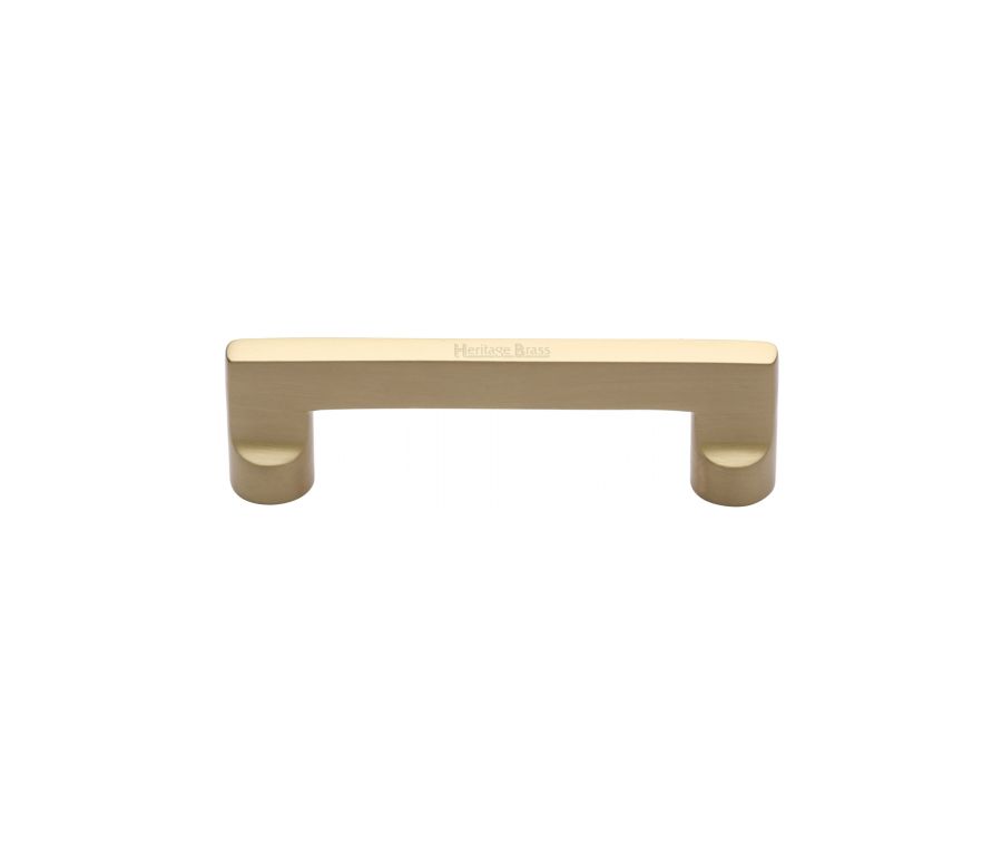 Heritage Brass Satin Brass Apollo Cabinet Pull Handle 96mm