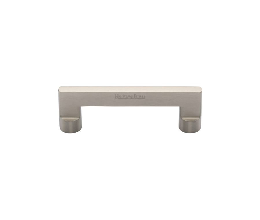 Heritage Brass Satin Nickel Apollo Cabinet Pull Handle 96mm