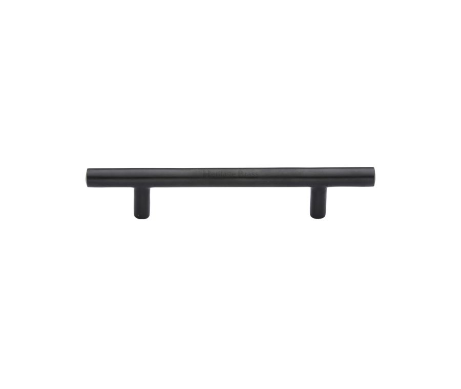 Heritage Brass Matt Black T-Bar Cabinet Pull Handle 101mm