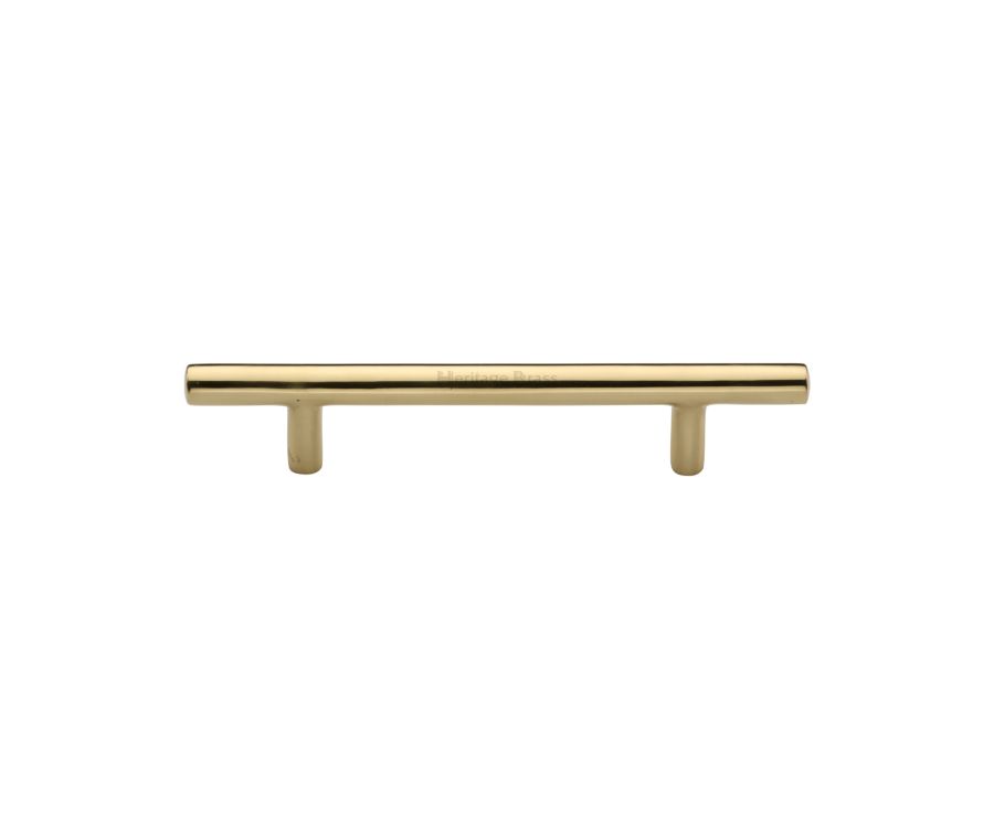 Heritage Brass Polished Brass T-Bar Cabinet Pull Handle 101mm