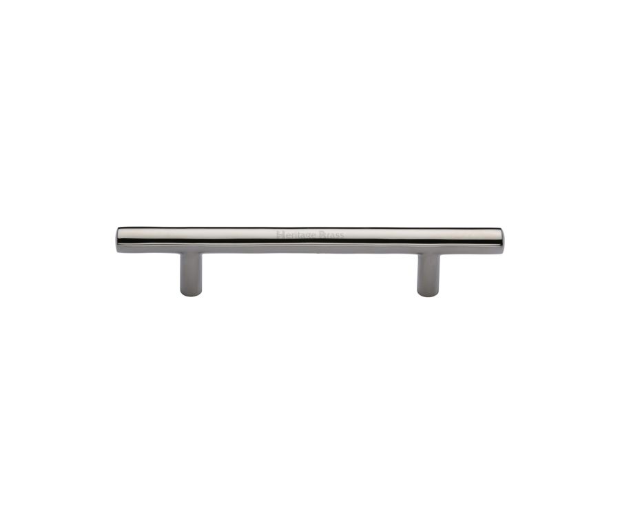 Heritage Brass Polished Nickel Finish T-Bar Cabinet Pull Handle 101mm