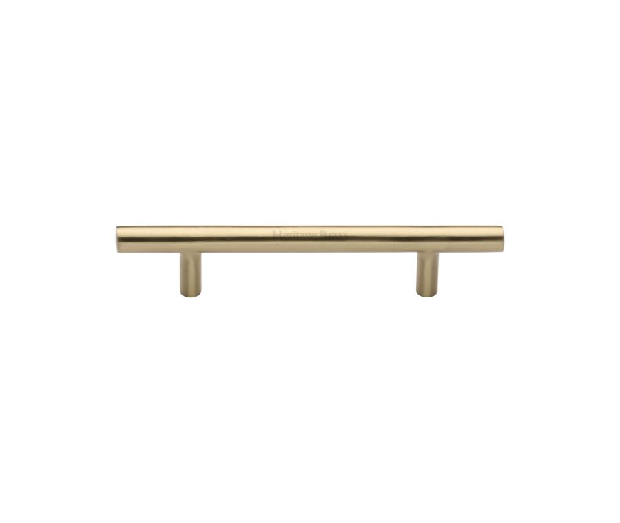 Heritage Brass Satin Brass T-Bar Cabinet Pull Handle 101mm