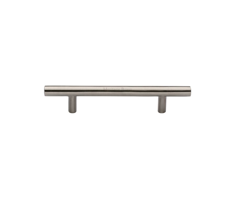 Heritage Brass Satin Nickel T-Bar Cabinet Pull Handle 101mm