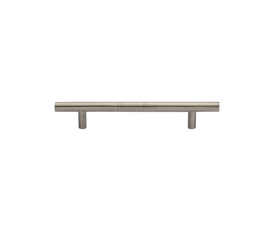 Heritage Brass Satin Nickel T-Bar Cabinet Pull Handle 128mm