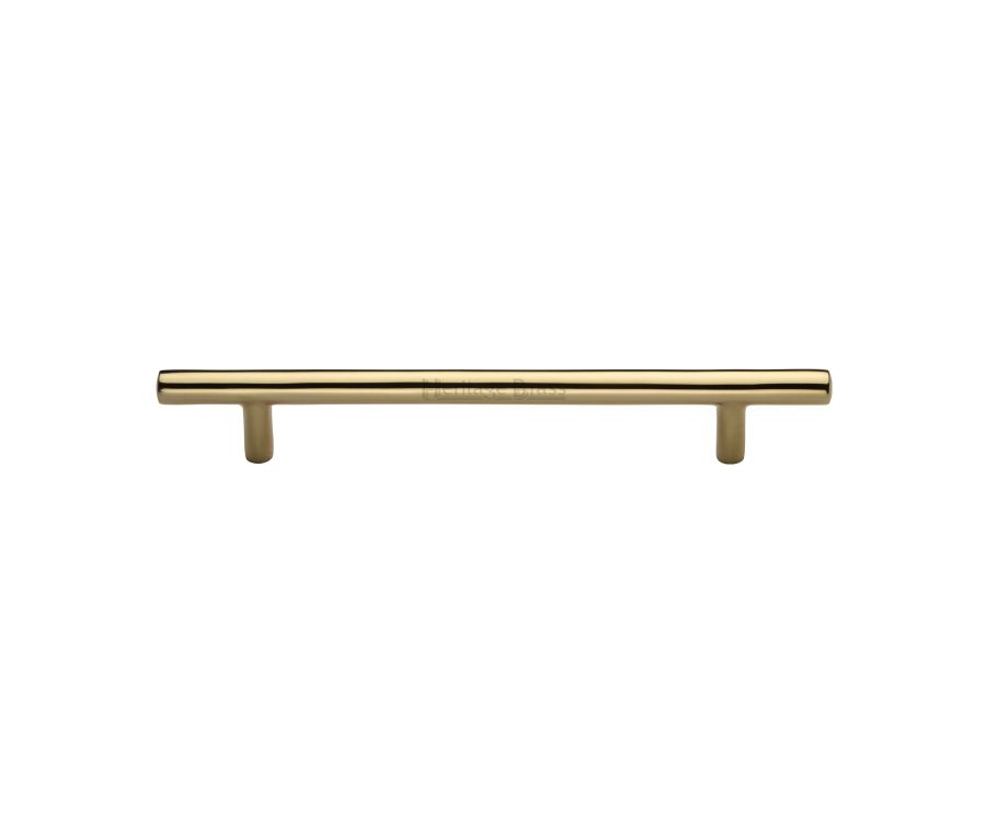 Heritage Brass Polished Brass T-Bar Cabinet Pull Handle 160mm