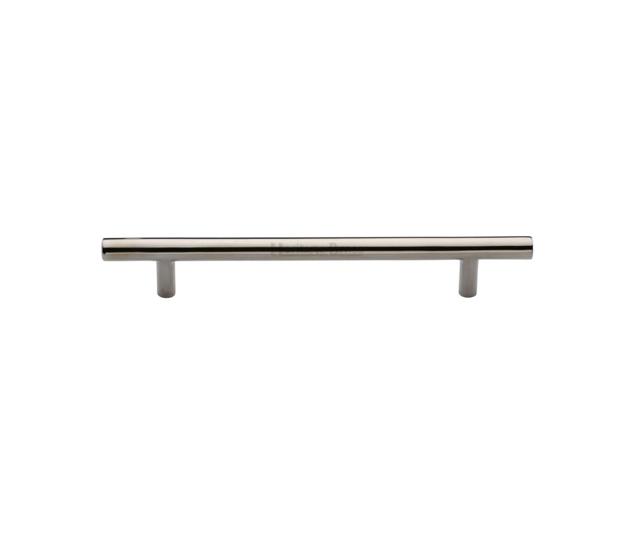 Heritage Brass Polished Nickel Finish T-Bar Cabinet Pull Handle 160mm