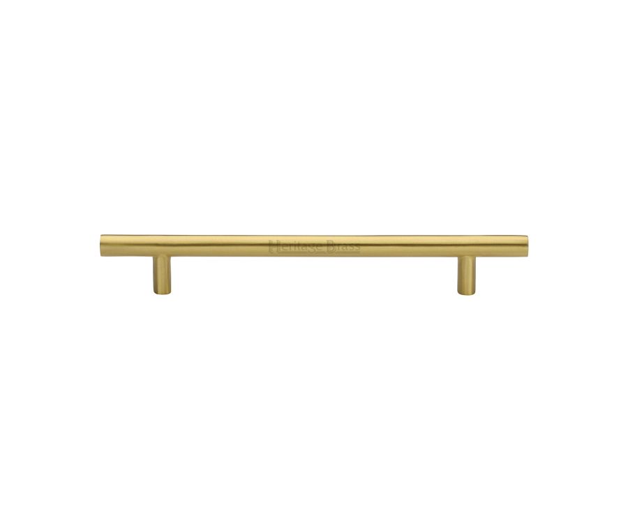 Heritage Brass Satin Brass T-Bar Cabinet Pull Handle 160mm