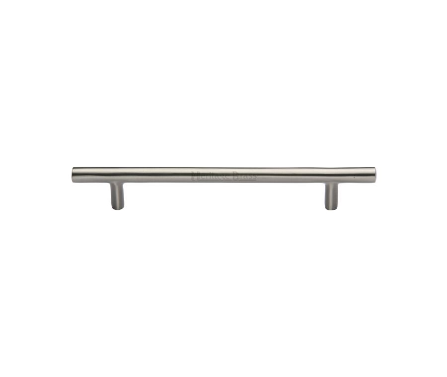Heritage Brass Satin Nickel T-Bar Cabinet Pull Handle 160mm