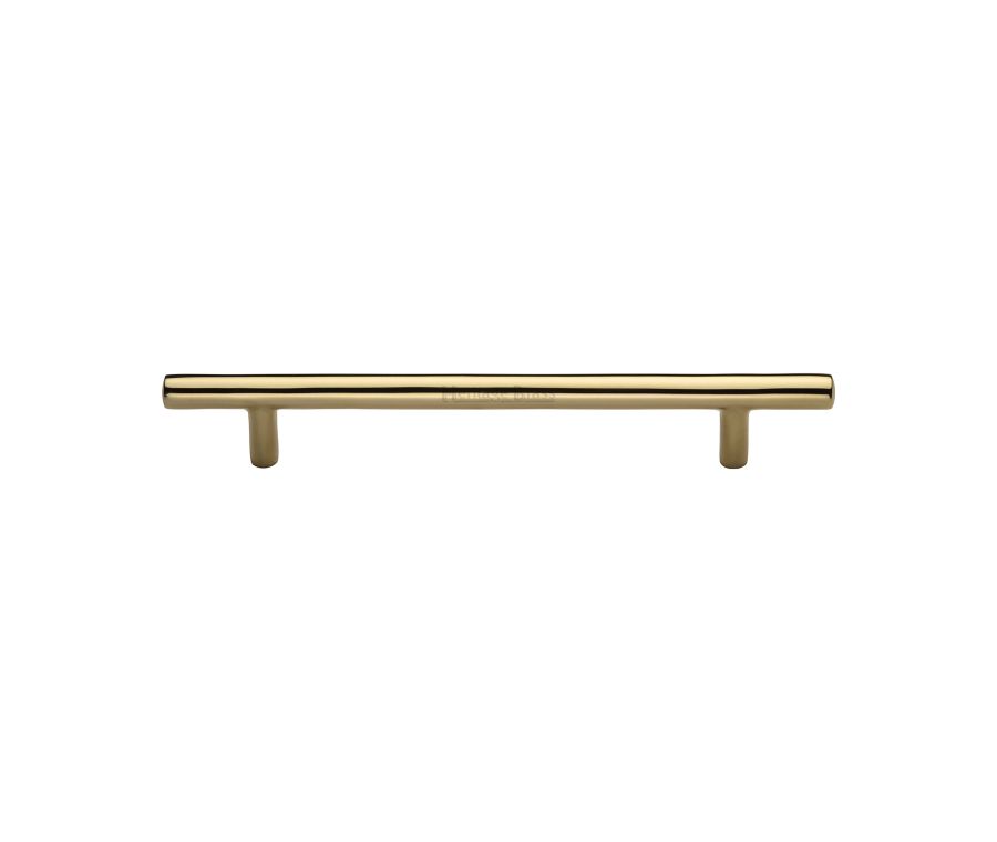 Heritage Brass Polished Brass T-Bar Cabinet Pull Handle 203mm