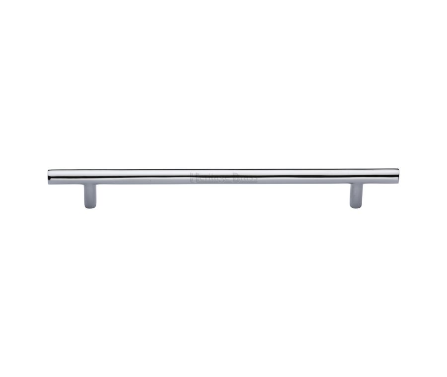 Heritage Brass Polished Chrome T-Bar Cabinet Pull Handle 203mm